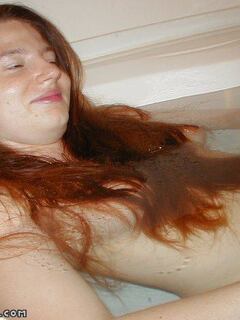 Redheaded minx hottie is hairy all over