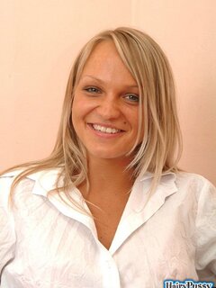 this shy angel hottie has such a cute furry pussy