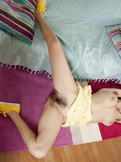 Untrimmed Pussy, Unshaved Ass, Hairy Arms And Even Hairy Back! Angelina Dee Is The Excellent Combo Of Natural Delight And Breathtaking Looks!