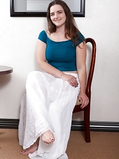 Snow Is Laying In Her Couch, And Expressing Off Her Seductive Naturally Hairy Complexion