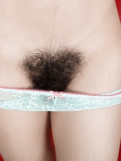 Luna O Is Relaxing On Her Red Sofa In Her Blue Outfit And Underwear