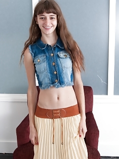Willow Has A Denim Top And Good-looking Skirt On, And Has The Tender Hippie Look Perfected