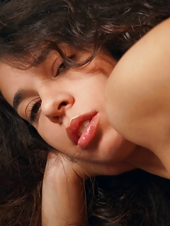 Dazzling Brunette Having Fuck On Her Bed