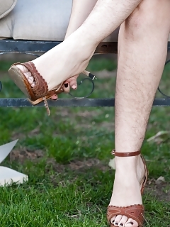 Awesome Simone Is In Her Floppy Cap And Skirt