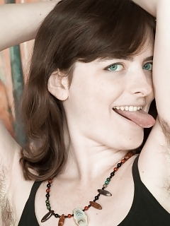 Snow Is Desirable In Her Black Gown And Demonstrates Her Bushy Pits On Her Sofa