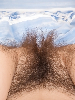 Halmia Is Breathtaking In Blue And Strips Nude On Her Blue Bed