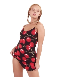 Babe Tears Ornate Blouse Into Her Small Tits