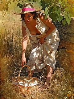 A Party With A Teen Naked Brunette