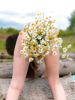 She Is So Lecherous She Is Tied Herself Up In Knots...see As She Unravels Her Sexual Tension By Having Fun With Her Fluffy Cunt.