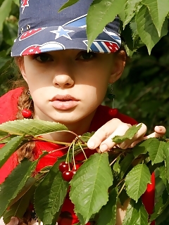 Venture Out And Enjoy With Kate As She Takes A Break From Berry-picking To Stroke And Caress Her Sexy Body. Pictures