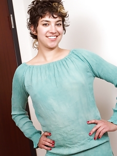 Bianca's Pussy Is So Hairy That Her Panties Are Swollen With Fur. She Truly Is A Natural Girl With Those Sexy Curves And Hairy Armpits. Get Close Pictures