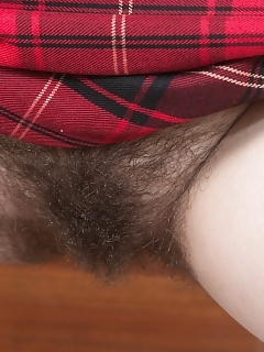 Kira Tomson Is Young And Fooling Around In Her Checked Skirt