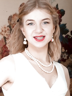 In A New Wild Dress, Kristinka Is Hot And Hairy Pictures