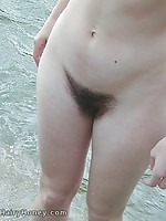 Hairy pits and pussy on Rachel in the great outdoors